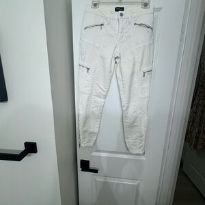 Bebe Women's White Ankle Jeans